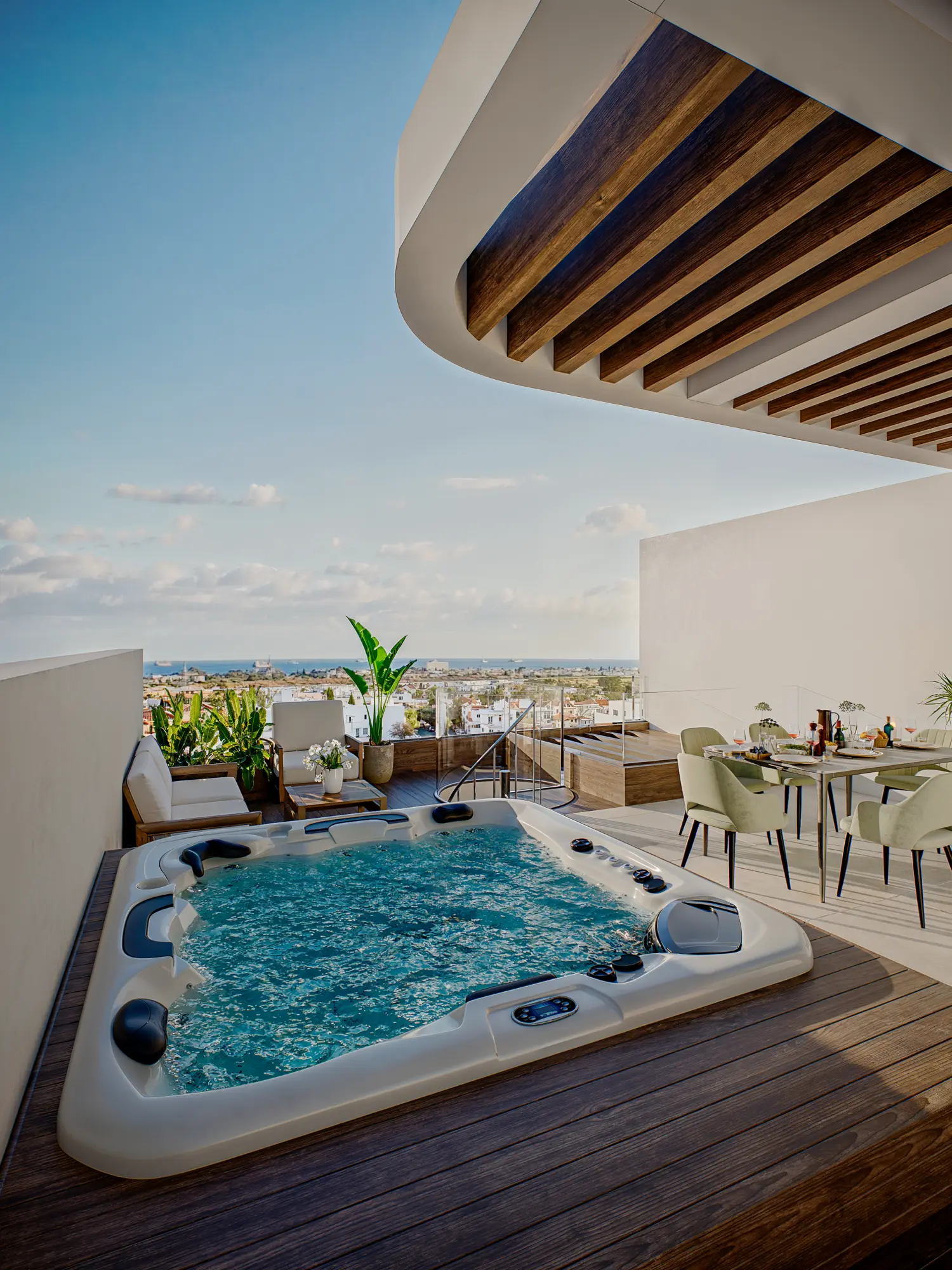BLUMAR Hills & Sea — rooftop terrace with sea view